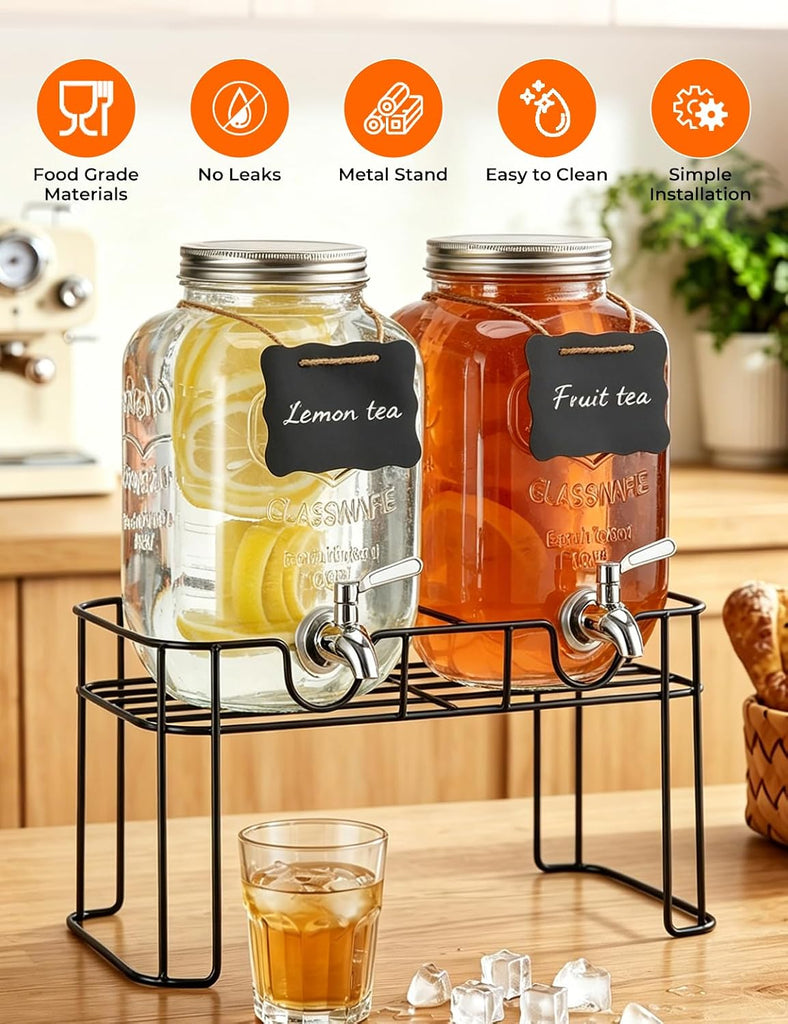 Gallon for Parties, 2 Pack with Stand - Set of 2