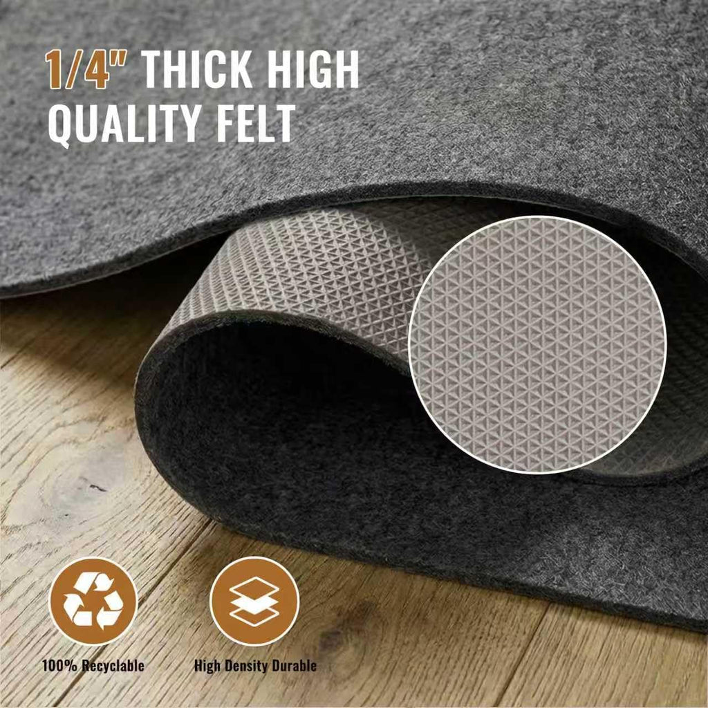 Felt Rug Pad, 2 x 6 Ft Rubber Non-Slip Rug Pad Gripper, Keep Rugs Secure and in Place, Extra Strong Under Carpet Mat