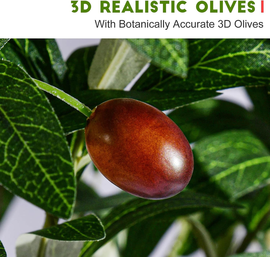 Large Faux Olive Tree Tall Artificial Trees with Pot Indoor Outdoor Realistic Floor Fake plantas Living Room Bedroom