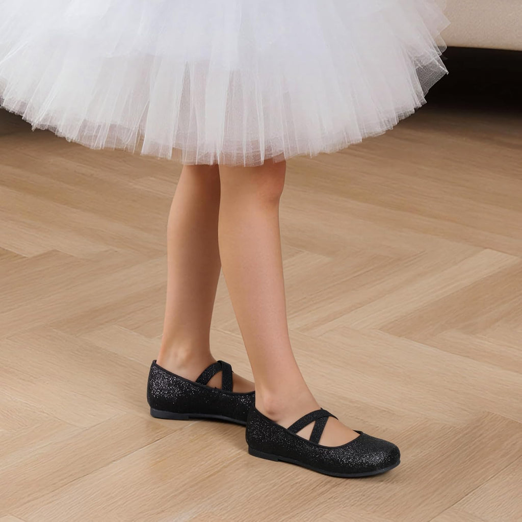 Pairs Girls Ballerina Dress Shoes Mary Jane Flats
