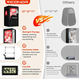Viconor Infrared Sauna Box, Portable Steam Infrared Sauna Tent with Red Light Therapy for Home