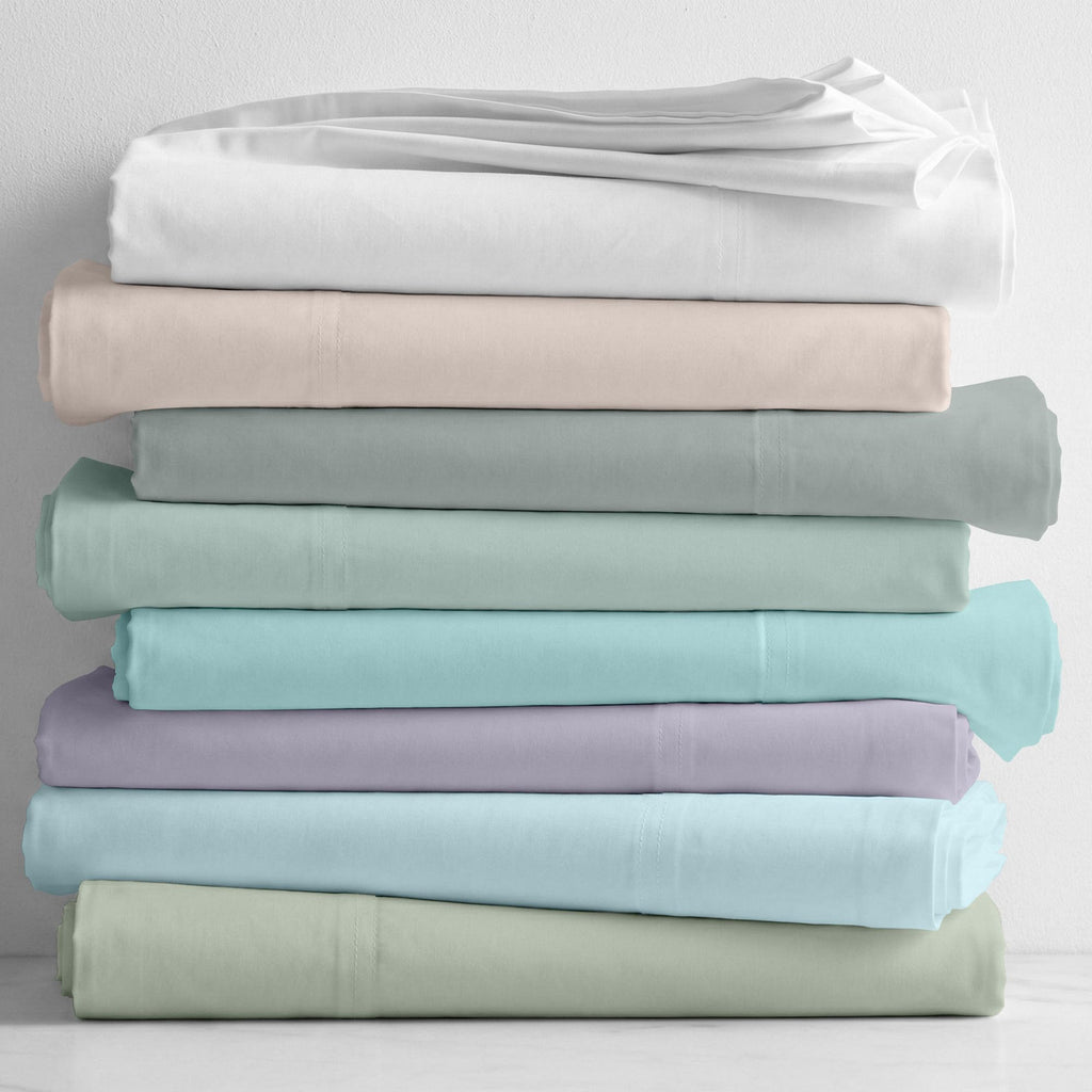 Cotton Rich Percale Twin XL Dorm Sheet Set - Soft Pink