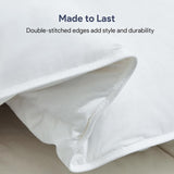 Feather Down Comforter Queen All Season White Down Duvet Insert Ultra Soft 100% Cotton Cover Fluffy 