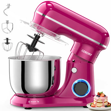 Stand Mixer, 4QT 10+P-Speed Electric Kitchen Mixer with Bowl