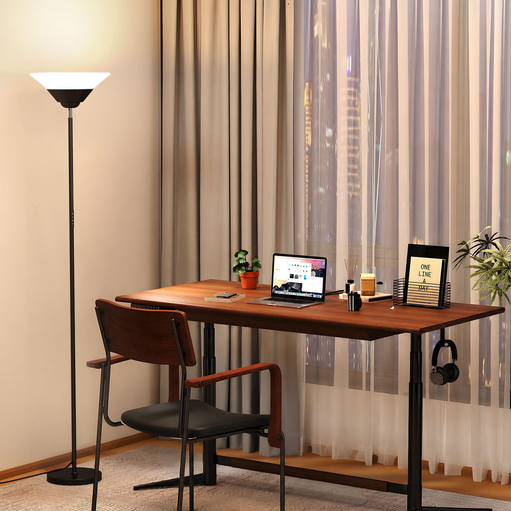 Floor Lamps, 72" Tall LED Standing Lamp with Remote/Button Control, 3000-6500K, 30W 1800LM Stepless Dimmable Modern