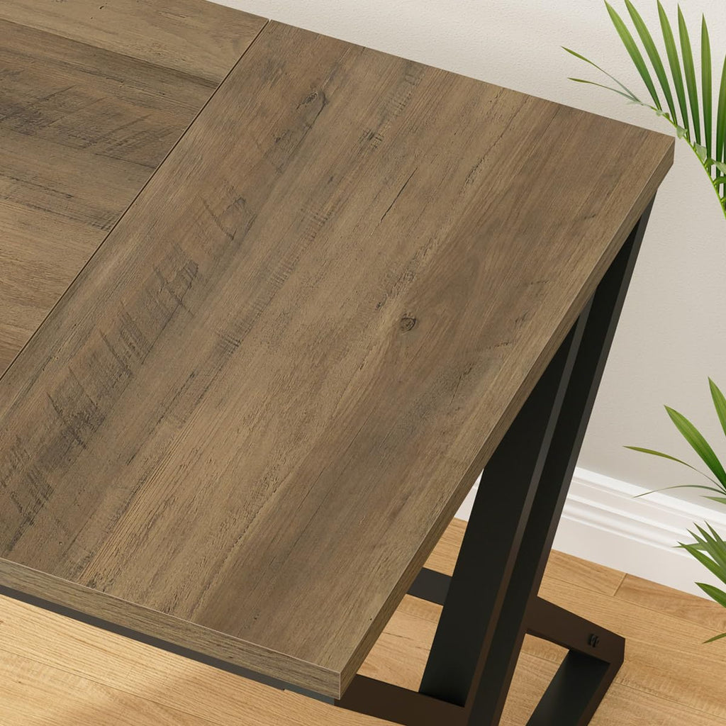 Rustic Large Computer Desk, 70" Industrial Extra Long Home Office Desk