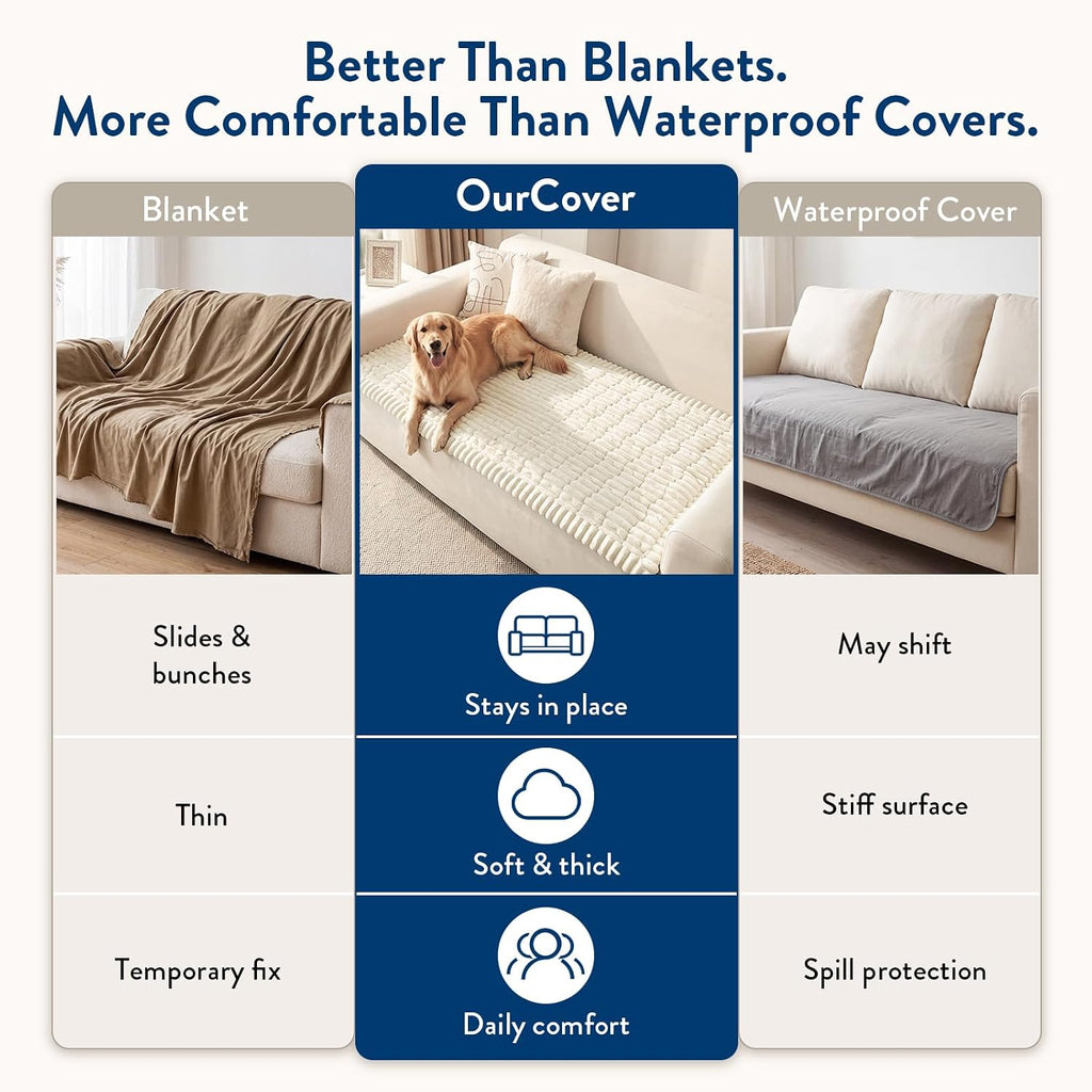 Couch Covers for Dogs, Non-Slip Washable Pet Friendly Sofa Protector