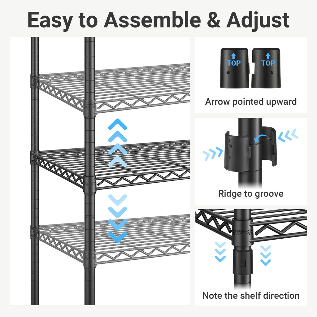 V40 Plus Clothes Rack, Large Modular Closet System for Hanging
