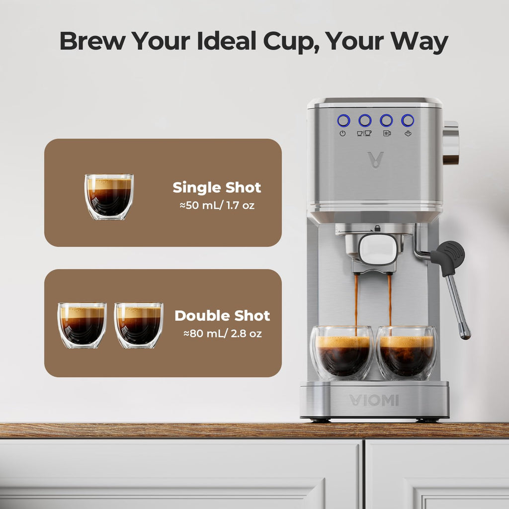 Espresso Machine with Milk Frother, Instant Cold Brew Maker