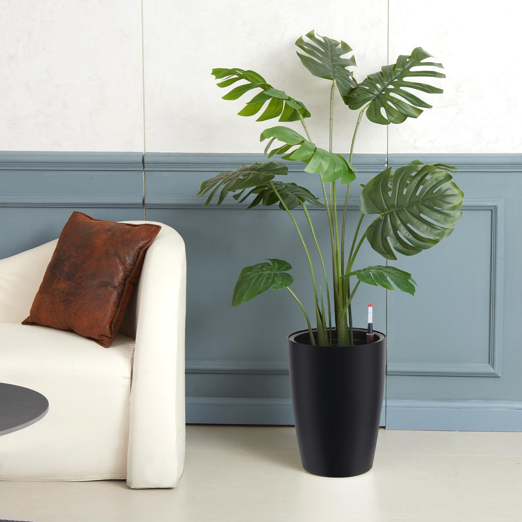 16" Tall Planter Set of 4, Self Watering Pots, Large Planter for Outdoor
