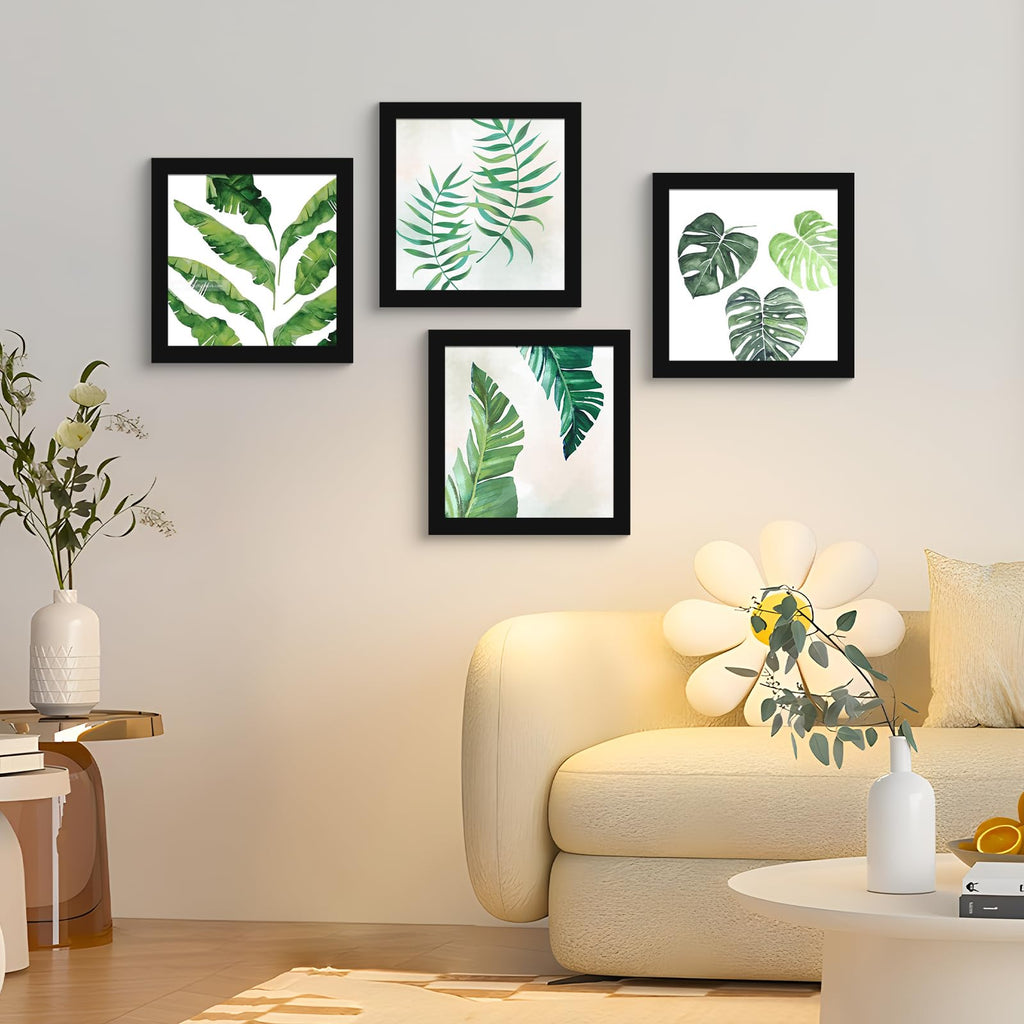 12x12 Picture Frame Black Set of 6, Diamond Art Painting Frames Display Photo 8x8 or 12 x 12 without Mat, Wall