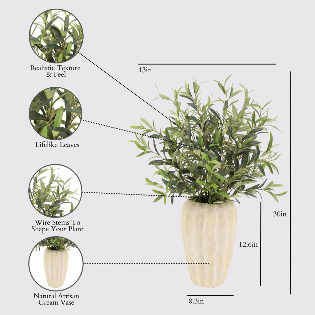 Faux Olive Arrangement, 30 in, Home Decor