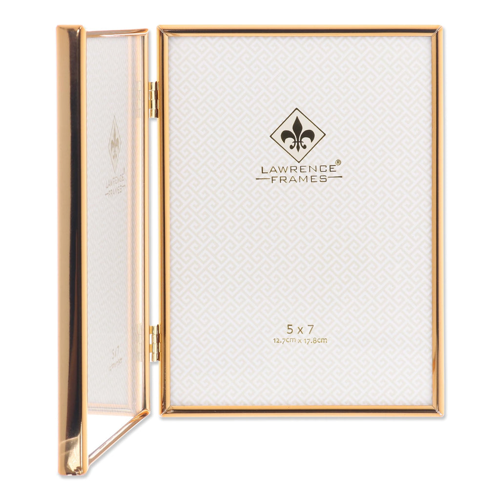 Metal Frame, Simply, Gold, 5x7 Double