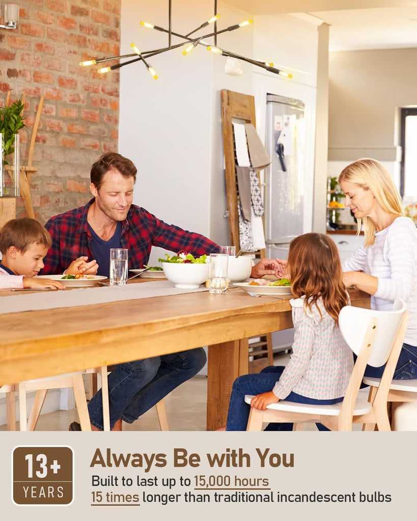 E12 LED Tube Bulbs,T6 Tubular Edison Style LED Filament Bulb, 6W Dimmable Antique LED Bulb,E12 Base,Clear Glass,Warm