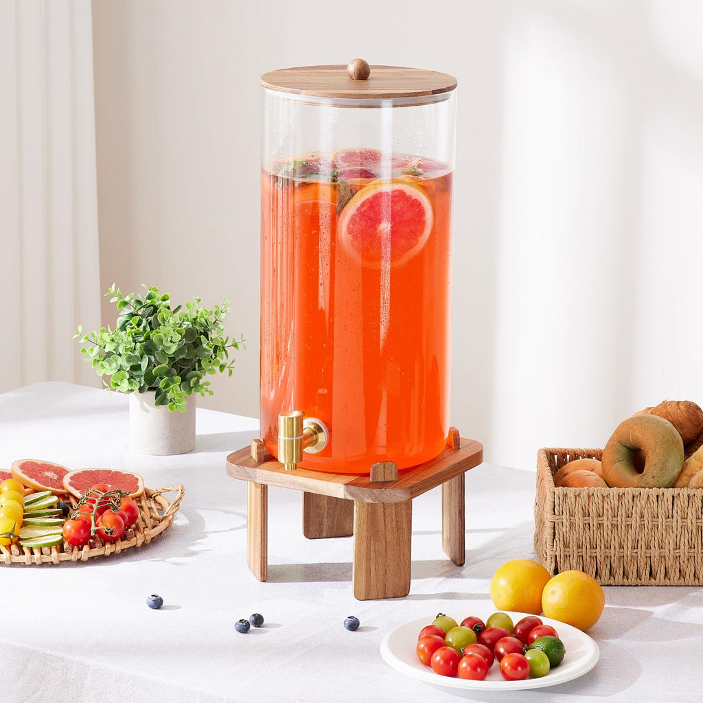 3 Gallon Large Drink Dispenser for Parties, Beverage Dispenser with Stand