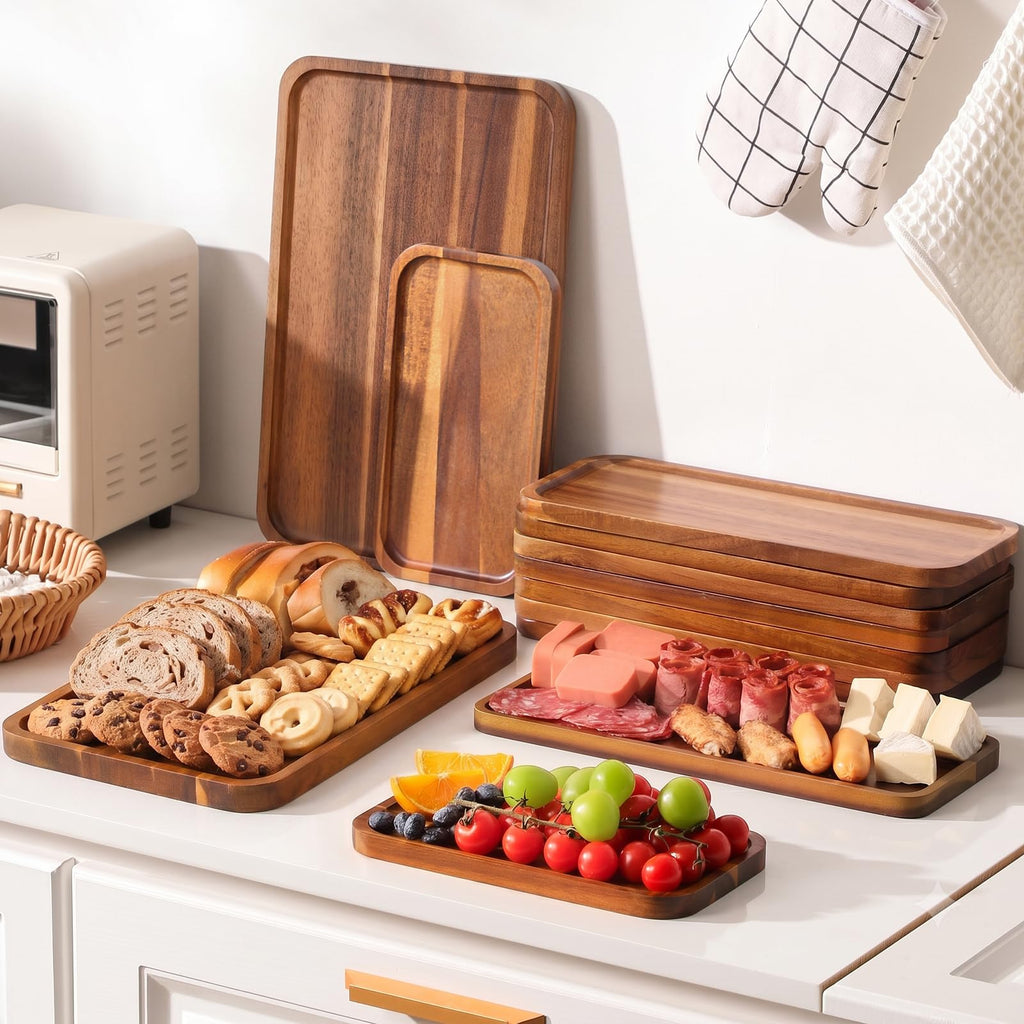 Large Wooden Tray and Platter, Large Charcuterie Boards, 16"x10"