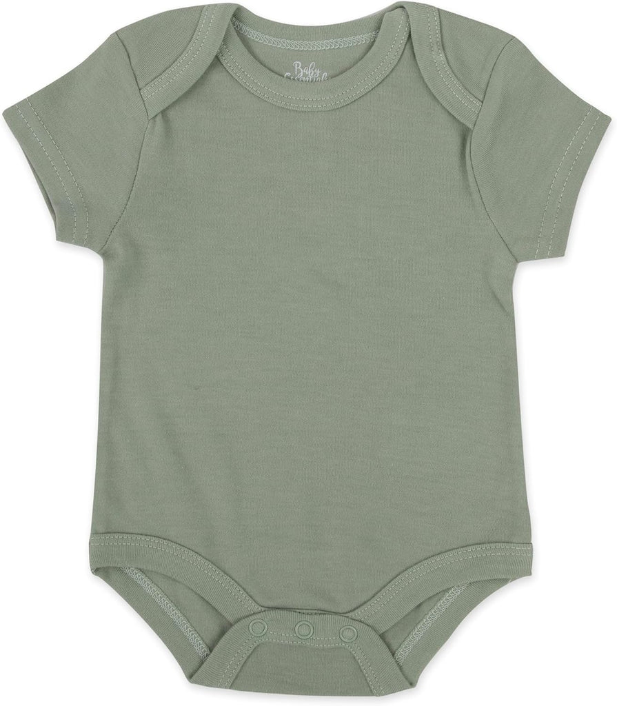 Unisex Baby Boys and Girls Solid Color 6 Piece Bodysuit Set