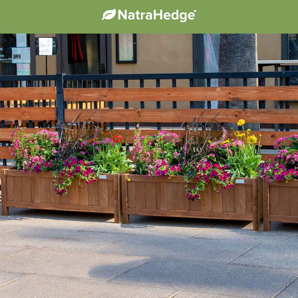 Hampton Classic Wooden Planter Box (44"" Lx15 Wx15 H) Brown