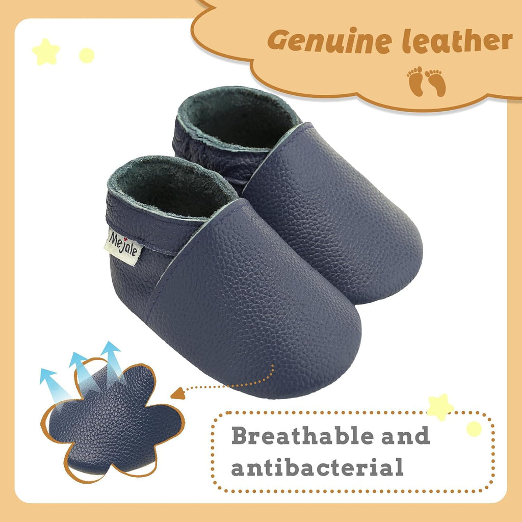 Baby Infant Toddler Shoes Slip-on Soft Sole Leather Moccasins Pre-Walkers