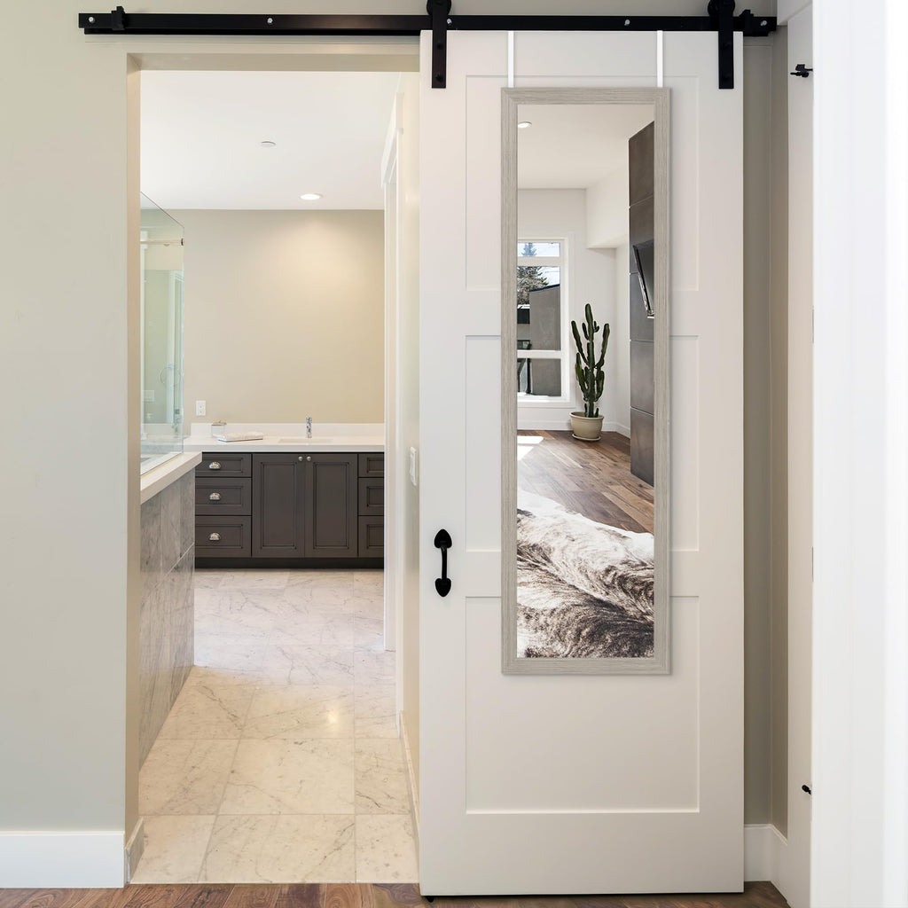 15x51 Over The Door Mirror - Hanging Full Length Mirrors with Engineered Wood - Modern Mirror - Mirrors for Wall