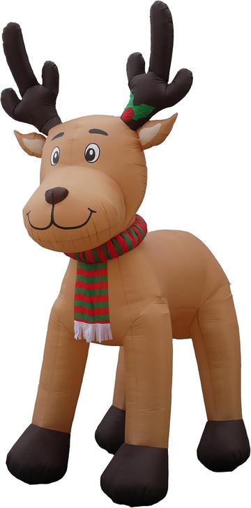 15 FT Tall Jumbo Christmas Inflatable Reindeer