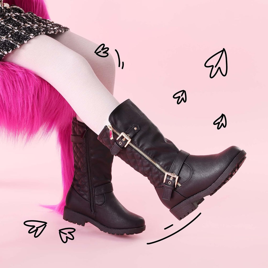 Girls Riding Knee High Boots
