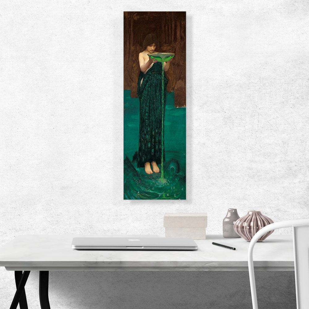 Circe Invidiosa 1892 Canvas Art Print Stretched Framed Painting Picture Poster Giclee Wall Decor by John William