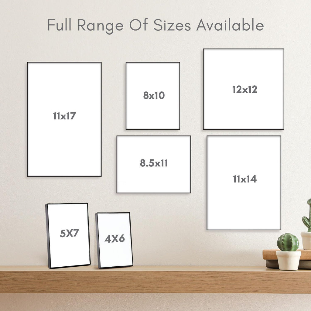 5x7 Picture Frame Set - Front Loading 5 x 7 Frames - Display for Wall Artwork, Accent Piece, Photographs - Minimalist