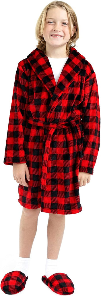 Pajamas Boys Robes for Kids | Fleece Pajama Bathrobes for Boys Sleep and Lounge