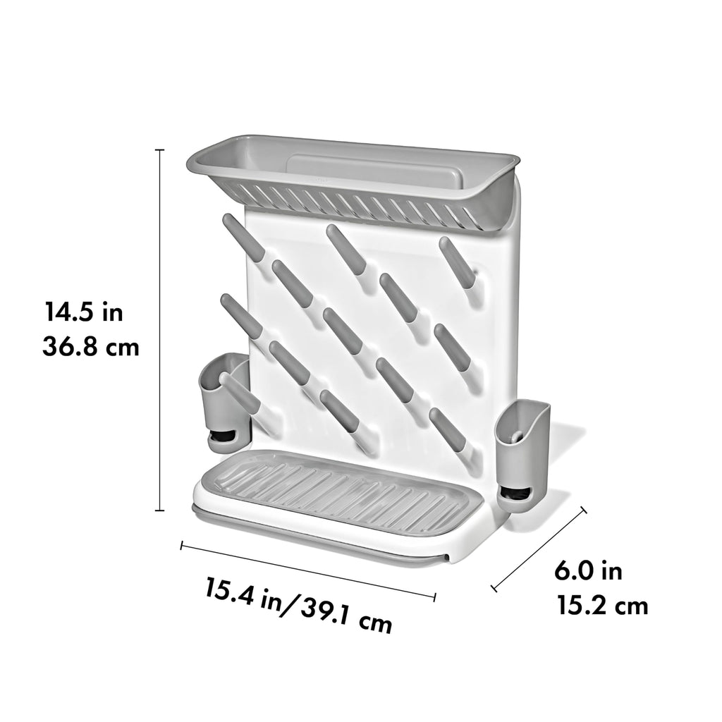 Expandable Baby Bottle Drying Rack, Space-Saving