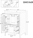 Harper & Bright Designs 24" Bathroom Vanity with Sink