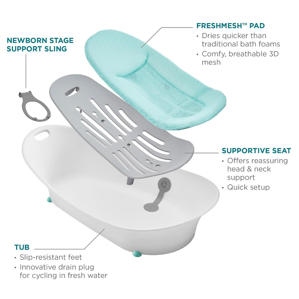 Oasis in-1 Baby Bathtub, Portable Infant Bath Seat