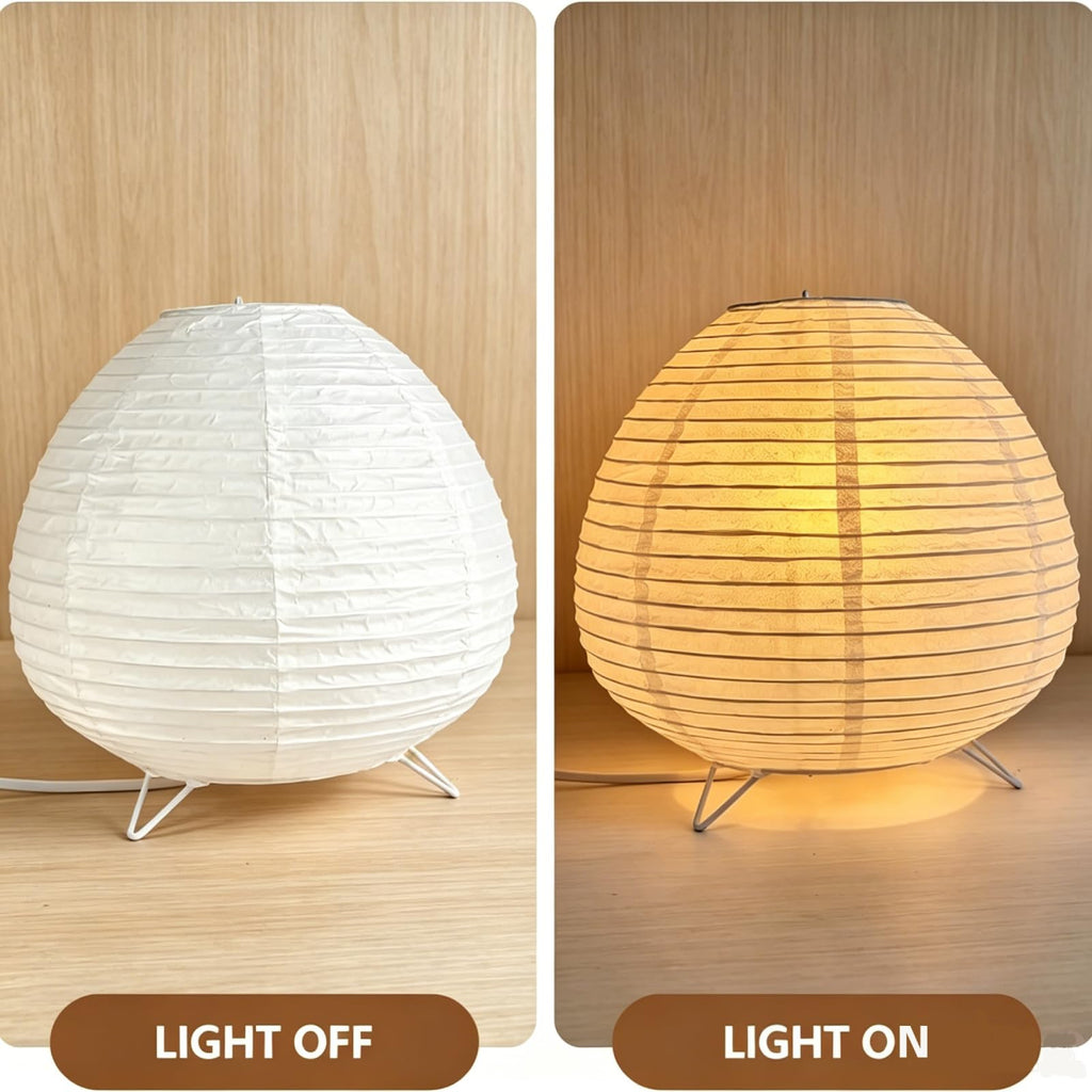 Small Paper Lamp, Japanese Lamp Lantern Table Lamp, Paper Table Lamp, Lantern Lamps for Desk Bedrooms Bedside Night