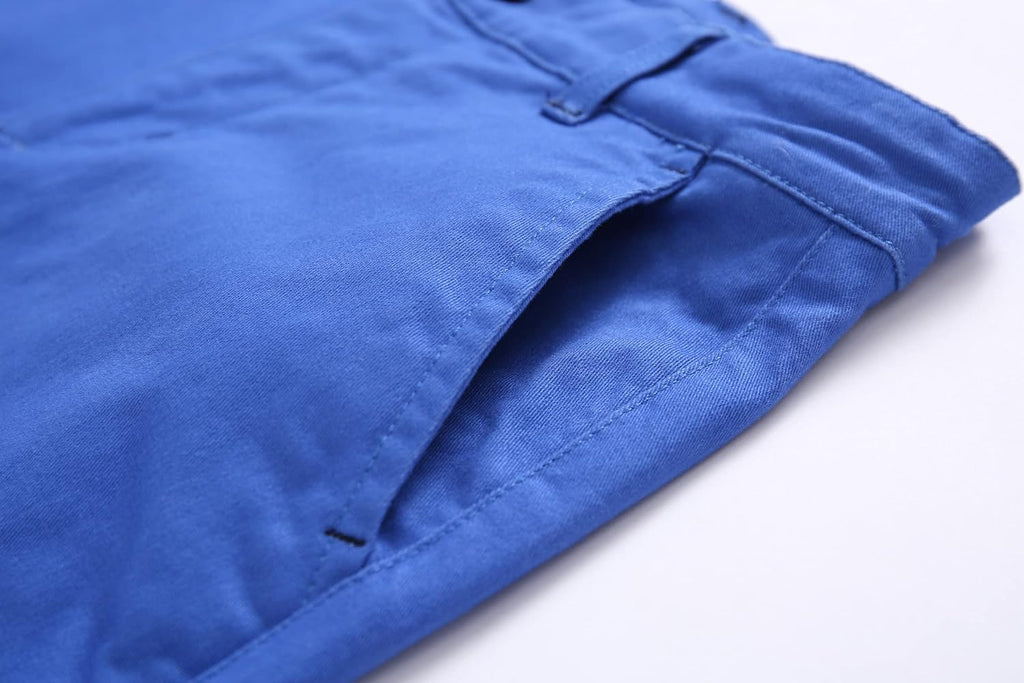 Boys Shorts with Adjustable Waist School Chino Shorts for Kid, 6 Colors to Choose