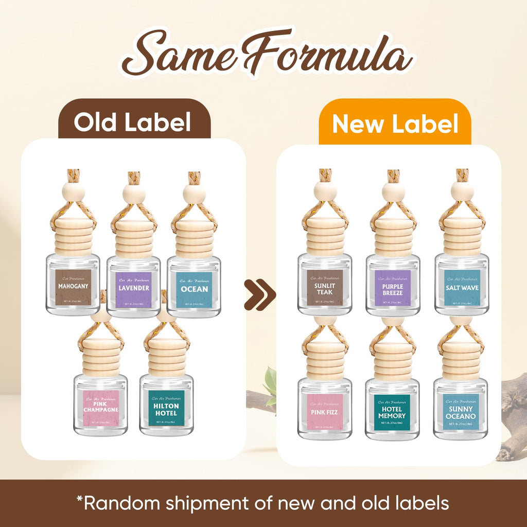 24 Pack Car Air Freshener Diffuser, Hanging Essential Oil Diffuser