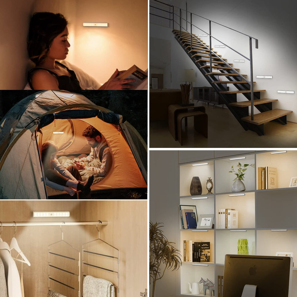 48 LED Under Cabinet Lighting Wireless, 15 Colors Changeable Rechargeable RGB Under Cabinet Lights Remote Control