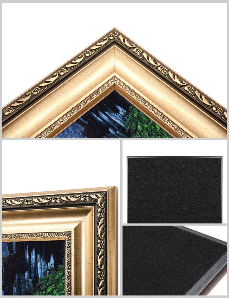 Vincent Van Gogh Wall Art Framed, Cafe Terrace at Night, 30x26''