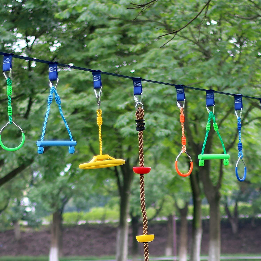 3-Pack Ninja Monkey Bars, Trapeze Swing Bars for Kids