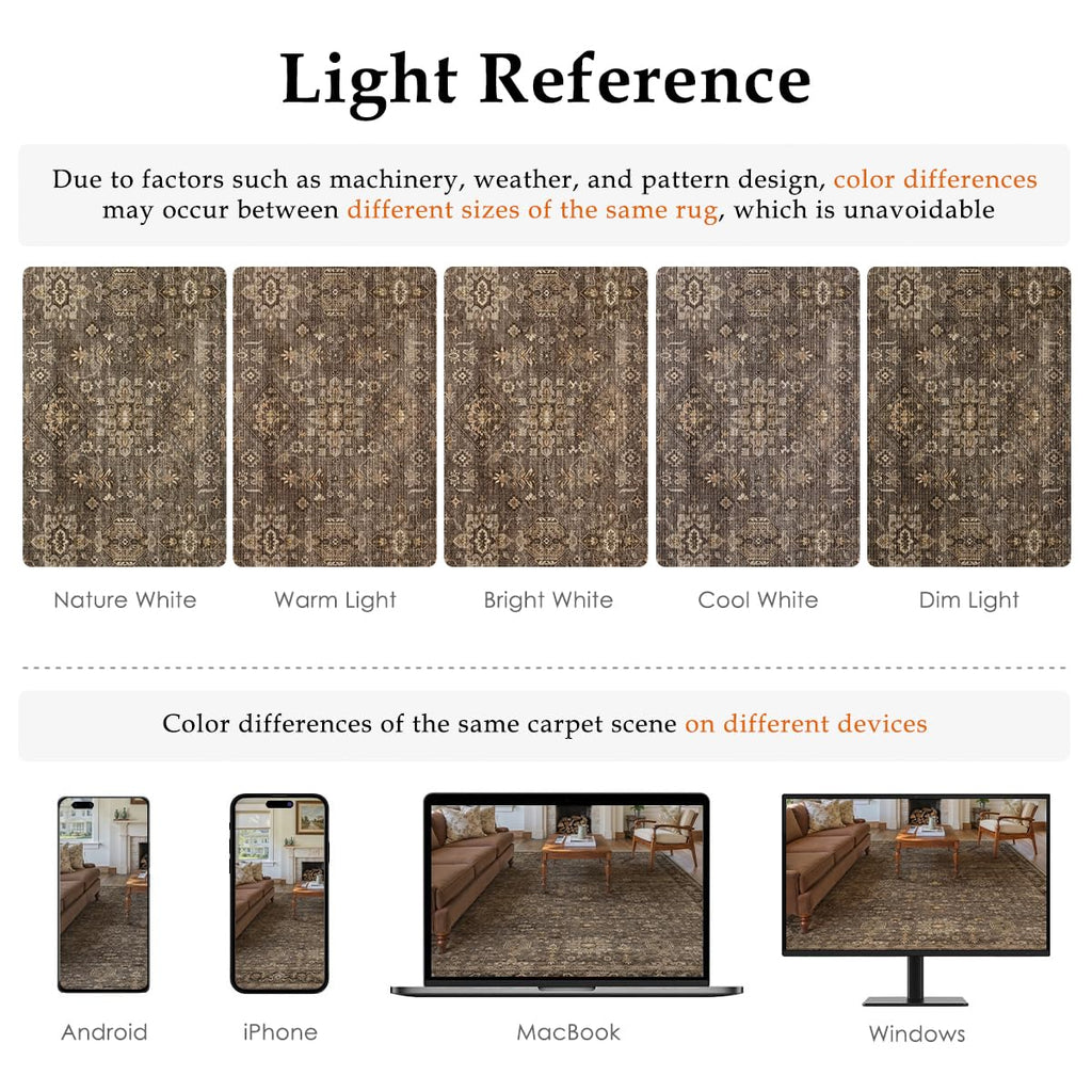 2x12 Dark Brown Vintage Runner Rug