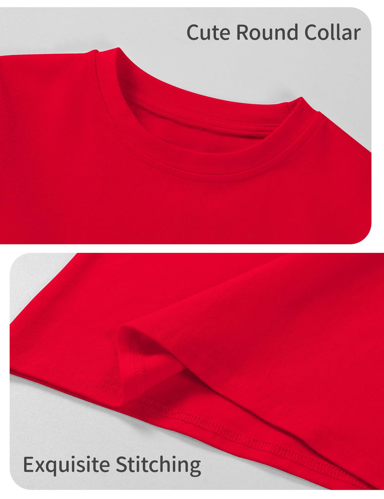 Toddler Girl Long Sleeve Shirt Cotton Solid Color Tshirt Basic Tops