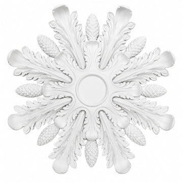 Petal Pinecone Shaped Ceiling Medallion(19.7"OD x 3.74" ID x 1" P Fits Chandelier 16-24") Ceiling Medallions for