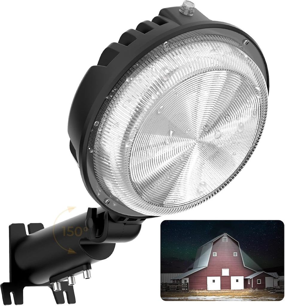 150W LED Barn Light Dusk to Dawn, 20000LM Outdoor Yard Light 6500K | Ultra Bright Security Light, Adjustable Angle
