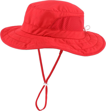 Kids Foldable Wide Brim Sun Hat UPF 50+ Sun Protection Bucket Hats Breathable Summer Beach Hat for Boys Girls