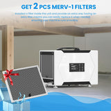 Crawl Space Dehumidifier with Pump and Drain Hose, 80 Pint Crawlspace Dehumidifier for Commercial, Basement