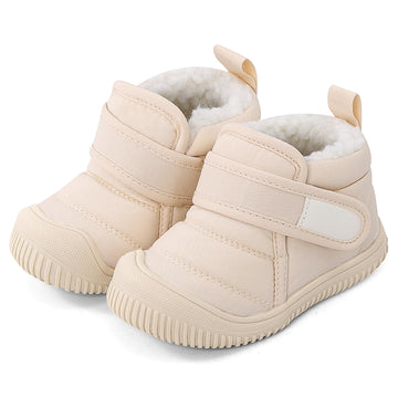 Baby Winter Warm Shoes for Infant Boys Girls Toddler Plush Lining Snow Boots Soft Sole Non-Slip Walking Shoes Outdoor