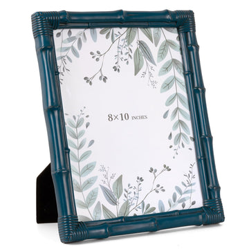 8x10 Picture Frame, 8x10 Bamboo Photo Frame Coastal Bohemian Decorative Frame for Tabletop and Wall Display Holiday