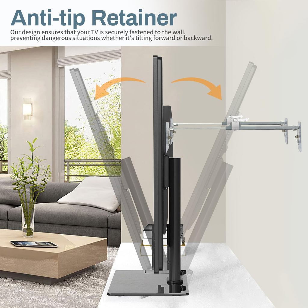 Metal TV Safety Straps, TV Anchors for Baby Proofing to Prevent Forward or Backward Tipping, TV Straps Safety for
