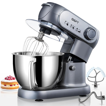 Stand Mixer, 6QT Mixers Kitchen Electric Stand Mixer, Dough Mixer Gray