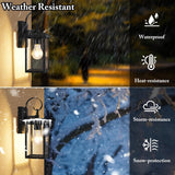 2-Pack Outdoor Wall Light Fixtures, Exterior Lighting Fixtures Wall Mount