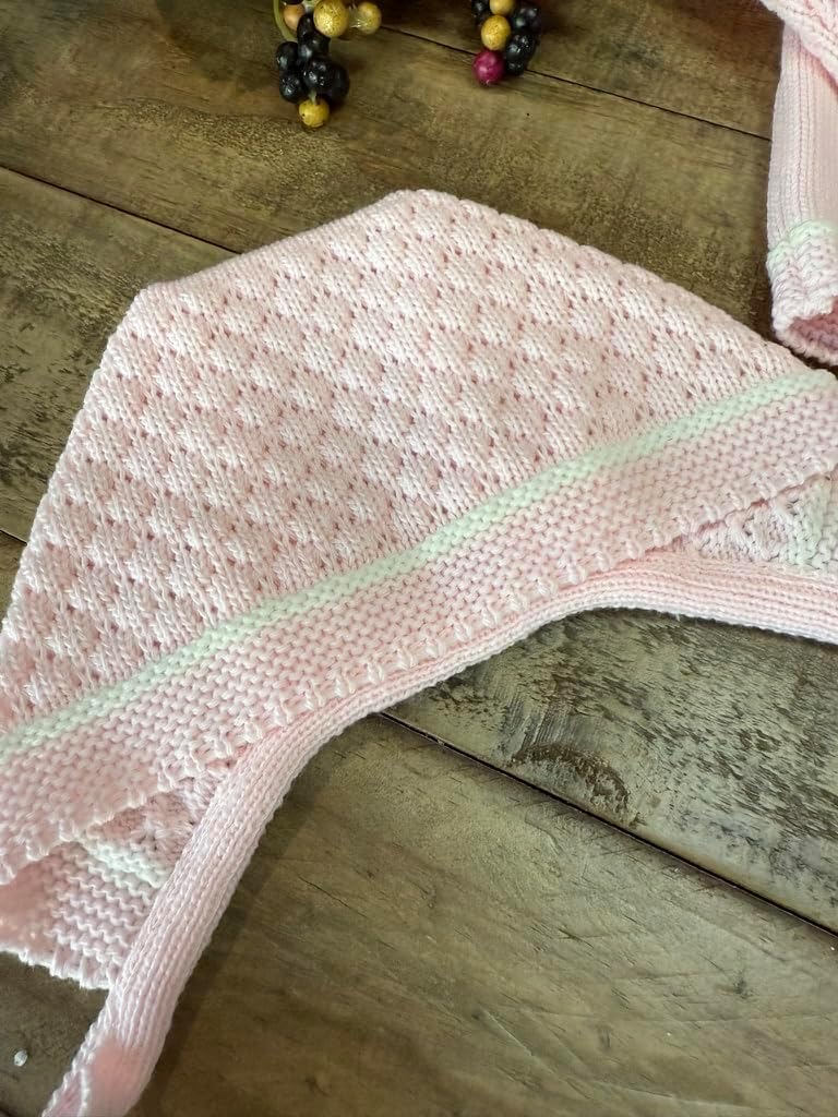 Piece Baby Knitted Set Sweater Footed Pants Hat Boys Girls Coming Home Newborn Outfit - Made in Spain